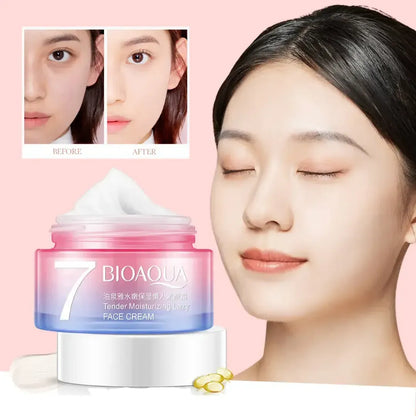 Crema Hidratante 7 Vegana Acido Hialuronico Bioaqua