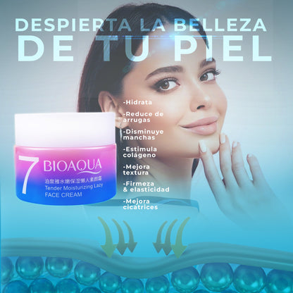 Crema Hidratante 7 Vegana Acido Hialuronico Bioaqua
