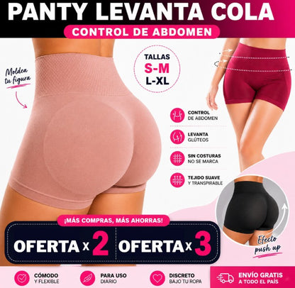 PANTY SHORT LEVANTA COLA CONTROL ABDOMEN